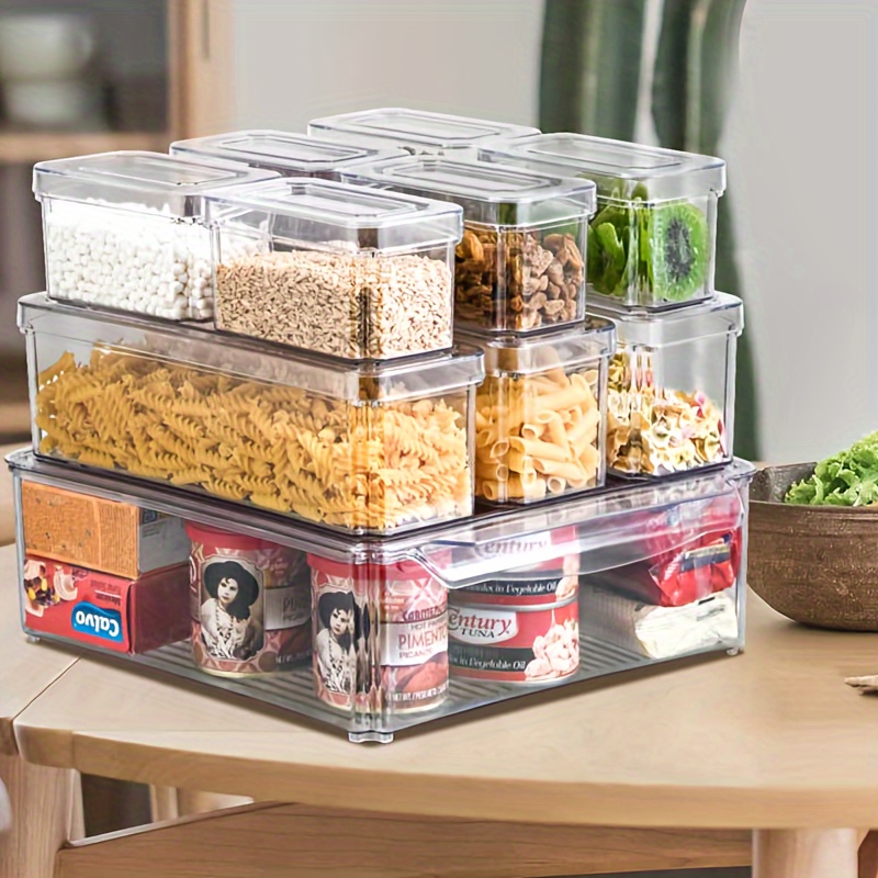 Clear Kitchen Storage Box Transparent Food Storage Container - Temu Italy