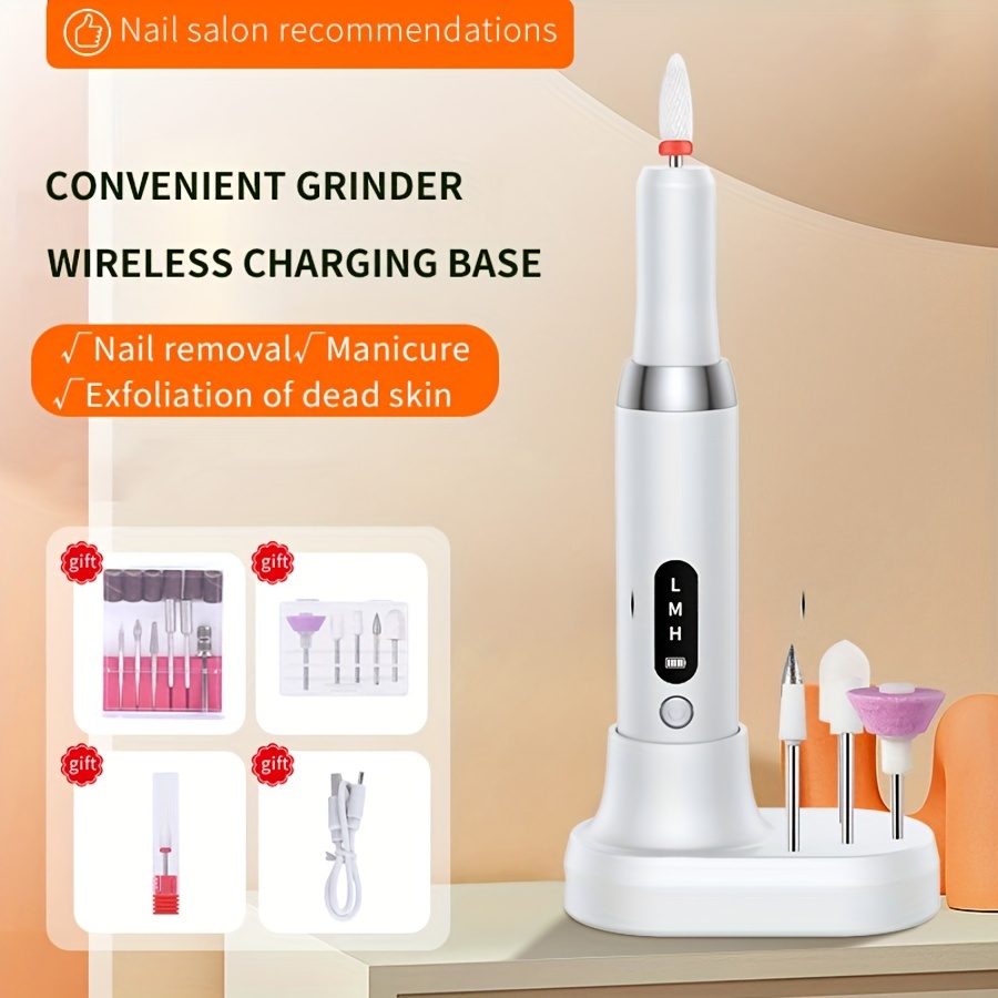 

Professional Electric Manicure & Pedicure Set - The Complete Portable Nail Drill, Electronic Nail File & Full Manicure & Pedicure Tool