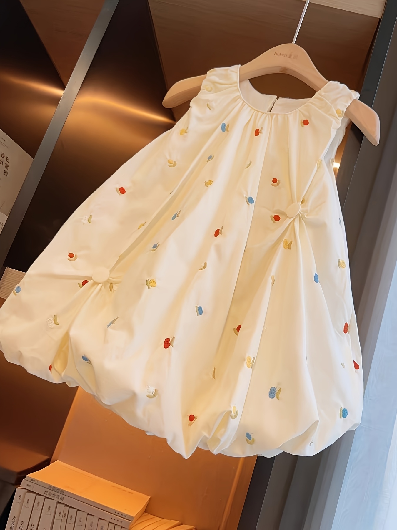 Girls' 2025 New Sleeveless Summer Dress - Cute Embroidered Floral *-Length  Princess Dress with Round Neck & Button Front, Machine Washable Lightweight  Playwear for * & * * Special Occasion | ...