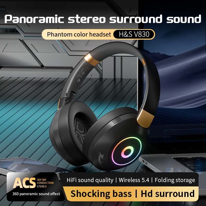 wireless earbuds rgb surround Temu Pakistan