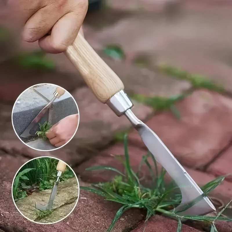 

1pc, Stainless Steel Drafter, Brick Joint Weeder, Horticultural Home Weeder, Rooting Machine For Loosening Soil, Garden Supplies