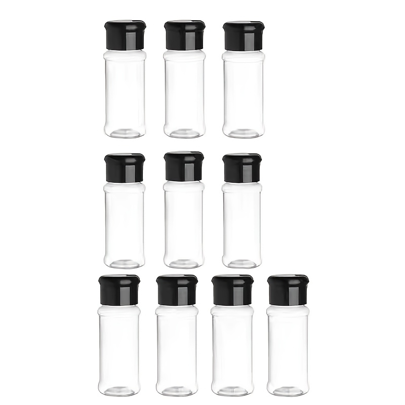 Image of 10pcs Spice Bottles Home Kitchen Pepper Shakers Chili Powder Bbq Seasoning Jars Dispenser Bottles