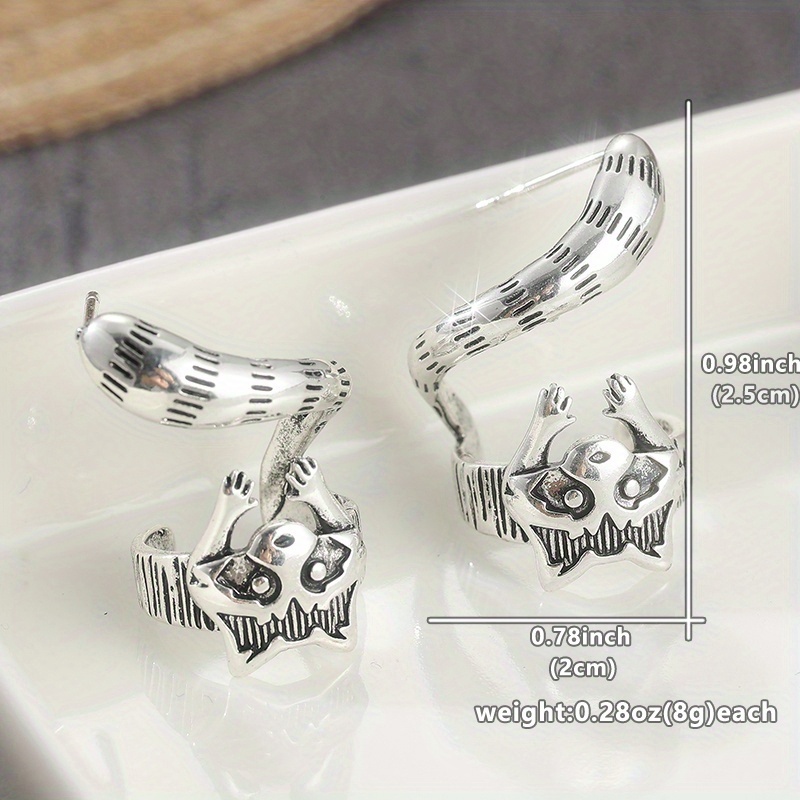 Bohemian Retro Raccoon Ear Cuff Earring, Silvery