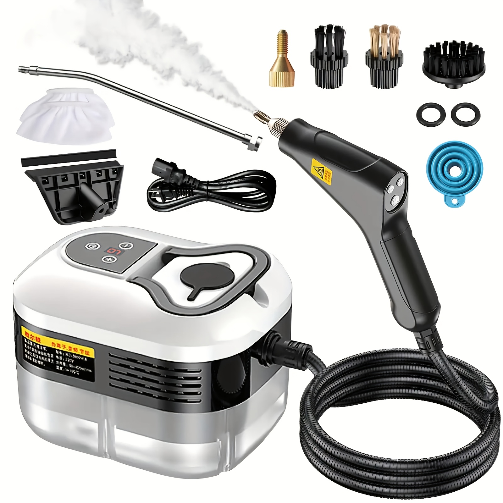 limpiador a vapor   presión, limpiador a vapor portátil     para baño   cabezales de cepillo, limpiador a vapor doméstico para cocina, muebles, limpieza   y el coche,     para   - regalo del día de la  