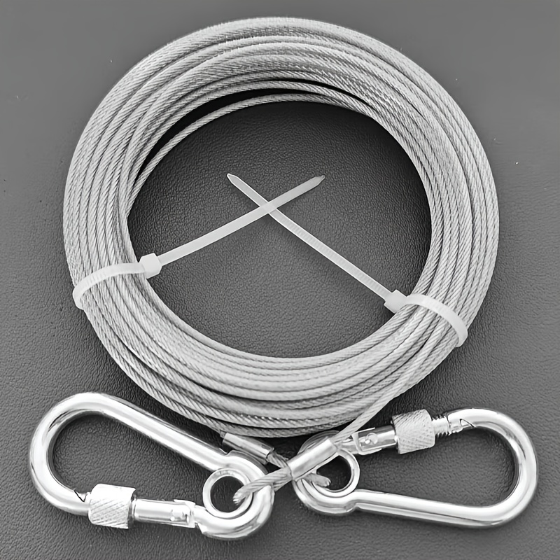 5pcs Set Stainless Steel Dog Leash with Reflective and Rust-Proof Features