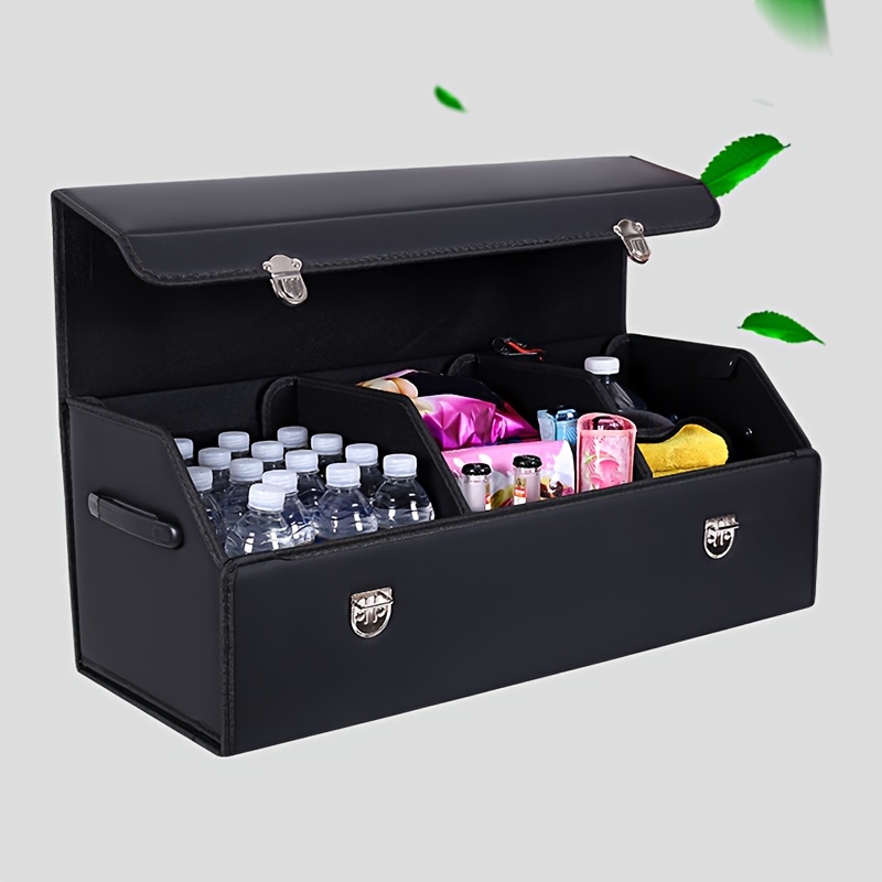  car supplies trunk storage box car solid color storage box multi functional folding lockbox multi size finishing box Product details 10