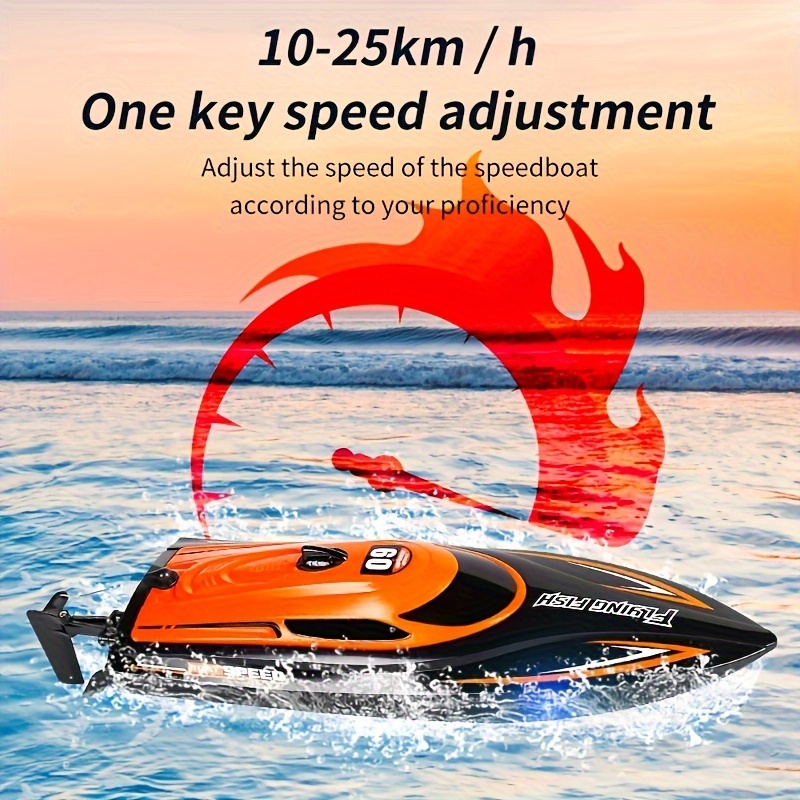 

Of 30km/ H, Small Remote-controlled Comes With Led Night Navigation Lights, 2.4g Remote Control, Anti Capsizing, Circulating Cold , Christmas, Birthday Gif