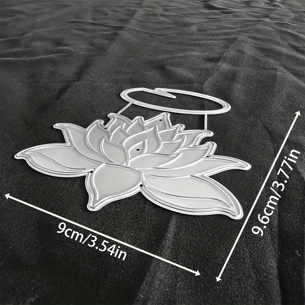 TEMU 1pc For Lotus Metal Cutting Die, Diy Decoration Embossing Die Cut, Greeting Card Making Template, Suitable For Album Card Making, Handmade Card