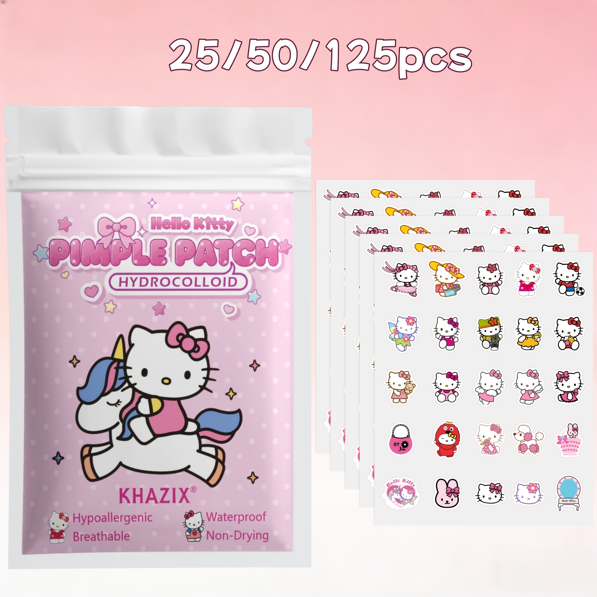 25 50 125pcs   hydrocolloid pimple patches cute facial skin care