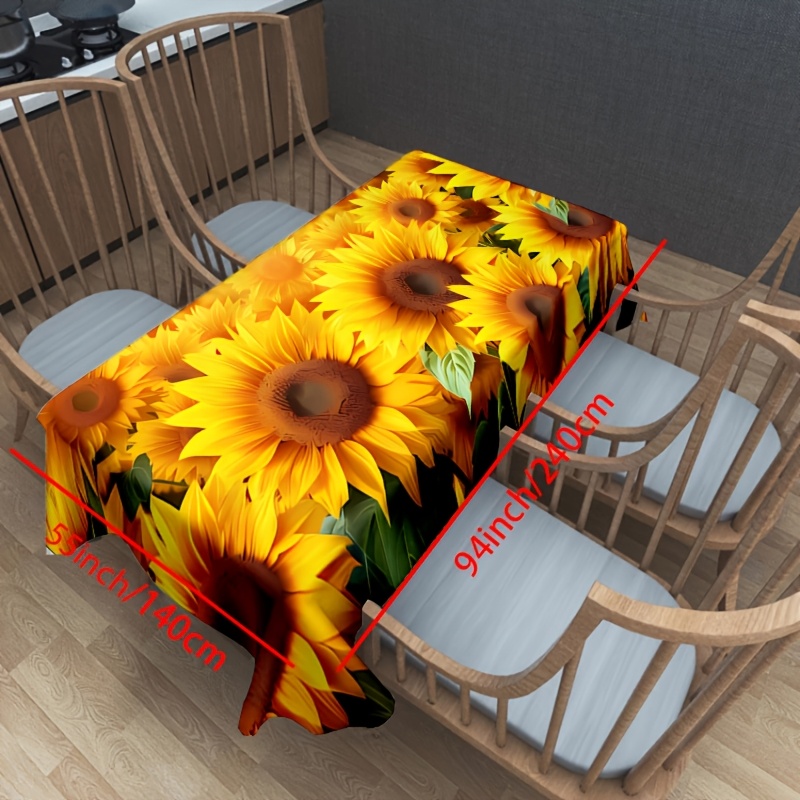 TEMU 1 mantel, mantel de - un de natural y vitalidad a tu mesa de comedor, cuadrado, adecuado para el hogar, la cocina, , fiestas y celebraciones