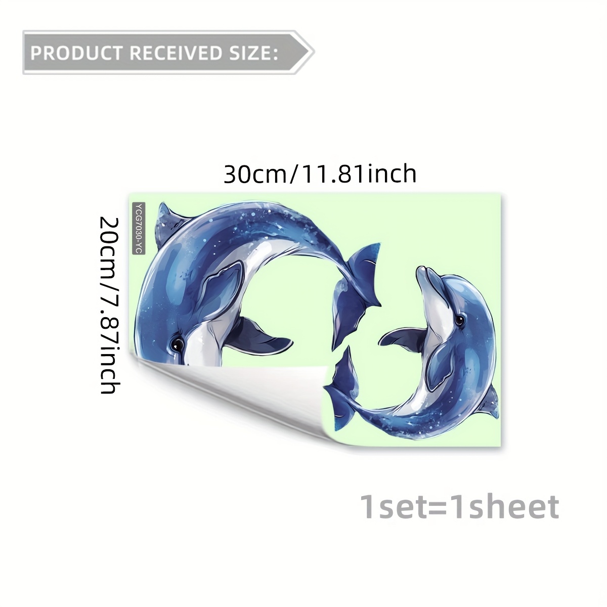 Image of *30cm Simulated Whale Decorative Wall Sticker, -the-dark Sticker For Home, Bathroom, And Toilet , Model Ycg7030-yc