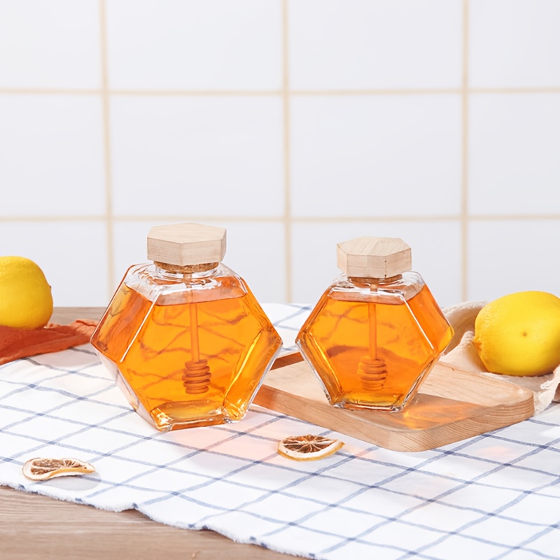 Hexagonal Honey Jars