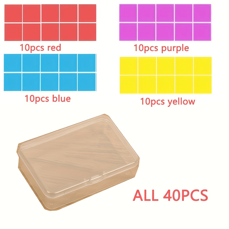 TEMU 40pcs Set Of Diamond Painting Clay, Colored Diamond Painting Clay Diamond Painting Tool Kit Additions, Suitable For Diamond Painting Additions