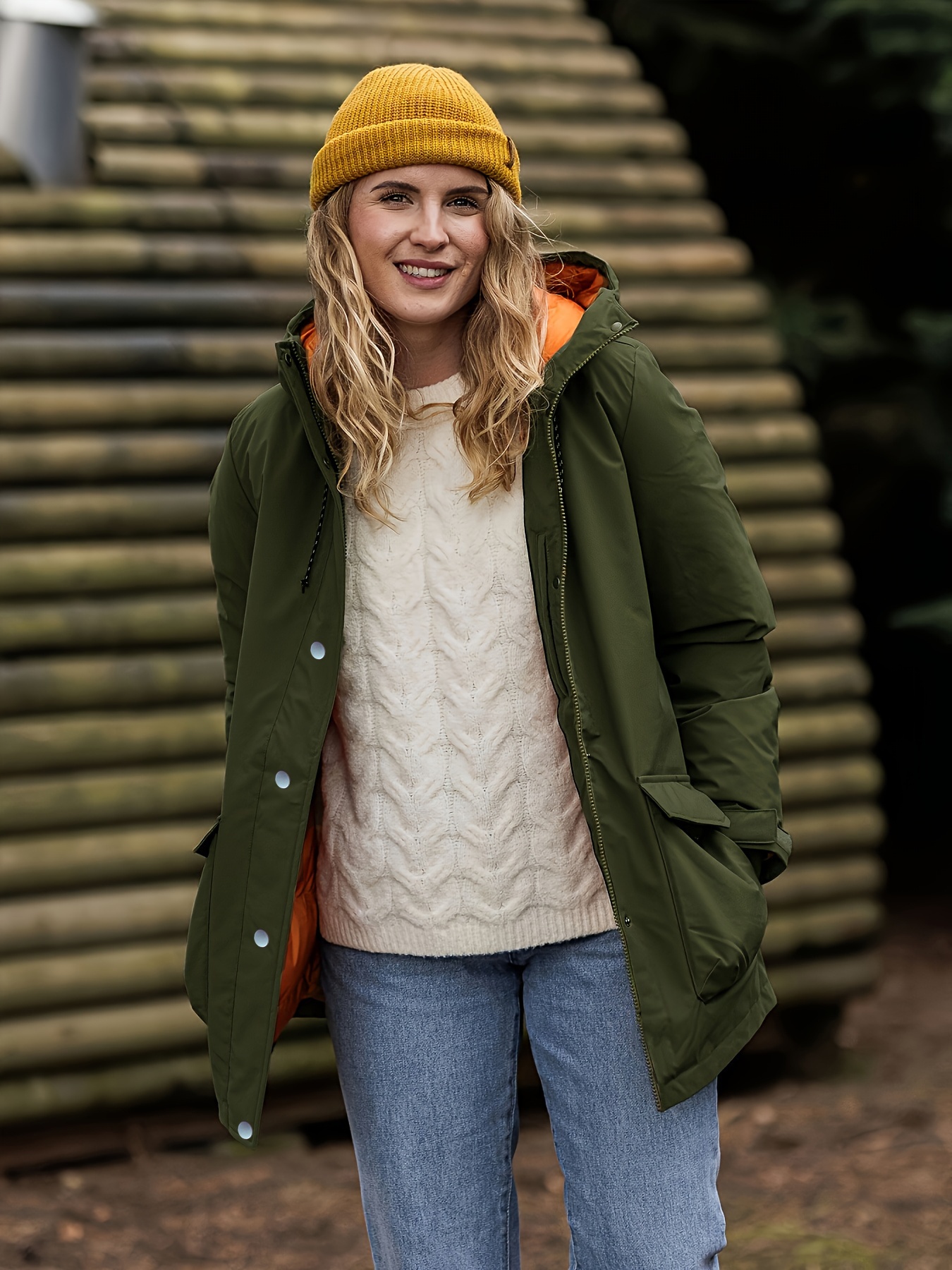 womens high quality windproof winter coat long parka jacket Temu