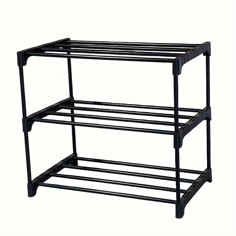 tier metal shoe rack organizer free standing floor mount Temu