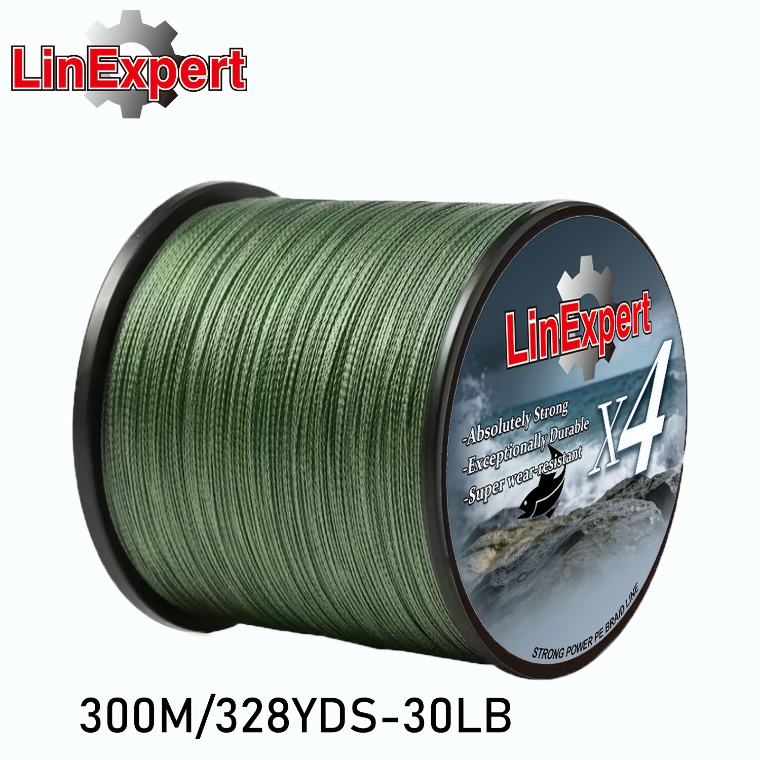 E-shop Linexpert Geflochtene Schnur, langlebig und geeignet zum Angeln bei 300M und 500M, mit Glätte für Karpfenangeln, hoher Zugfestigkeit und