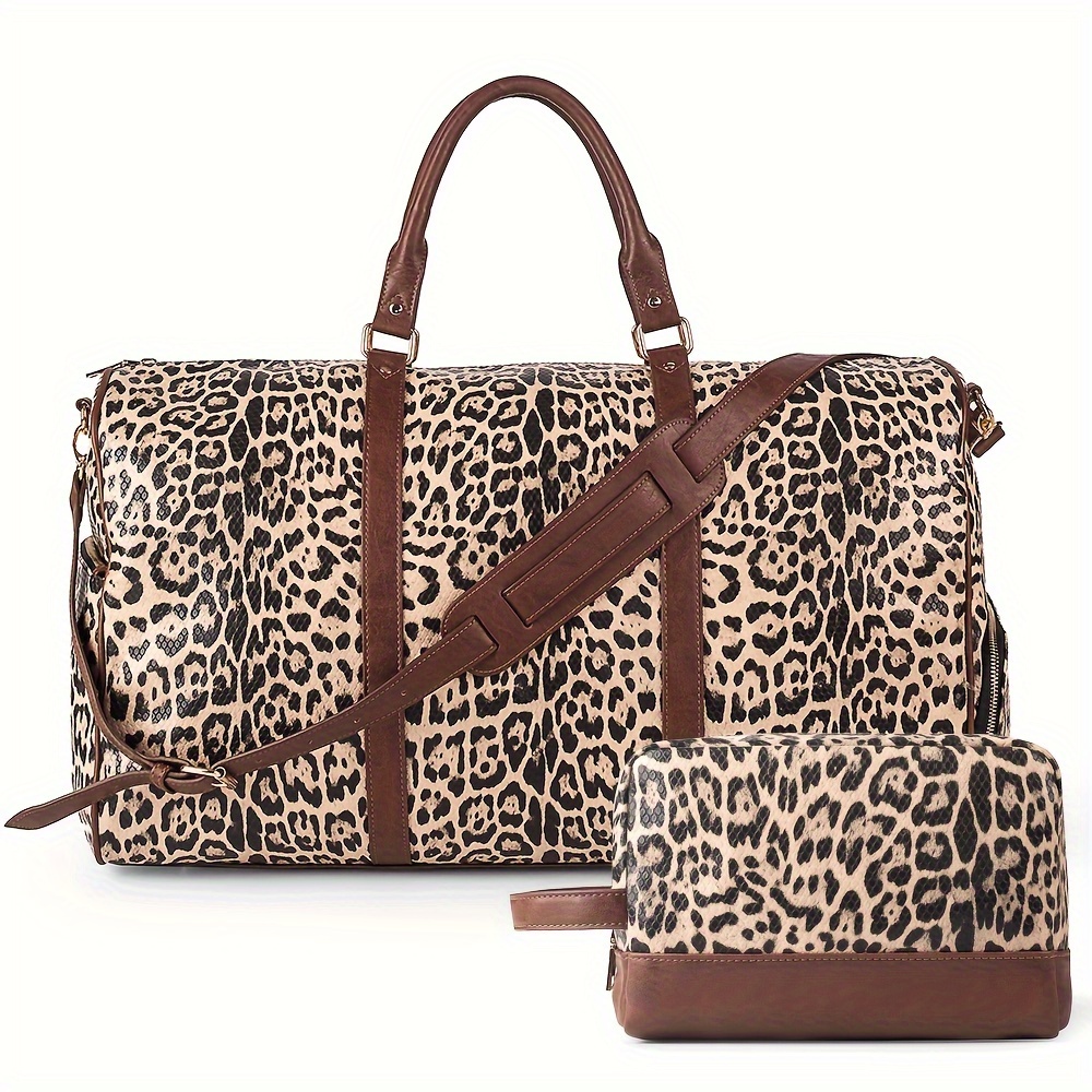 Brown Leopard River Island Leopard Print Travel Bag Leopard Duffle