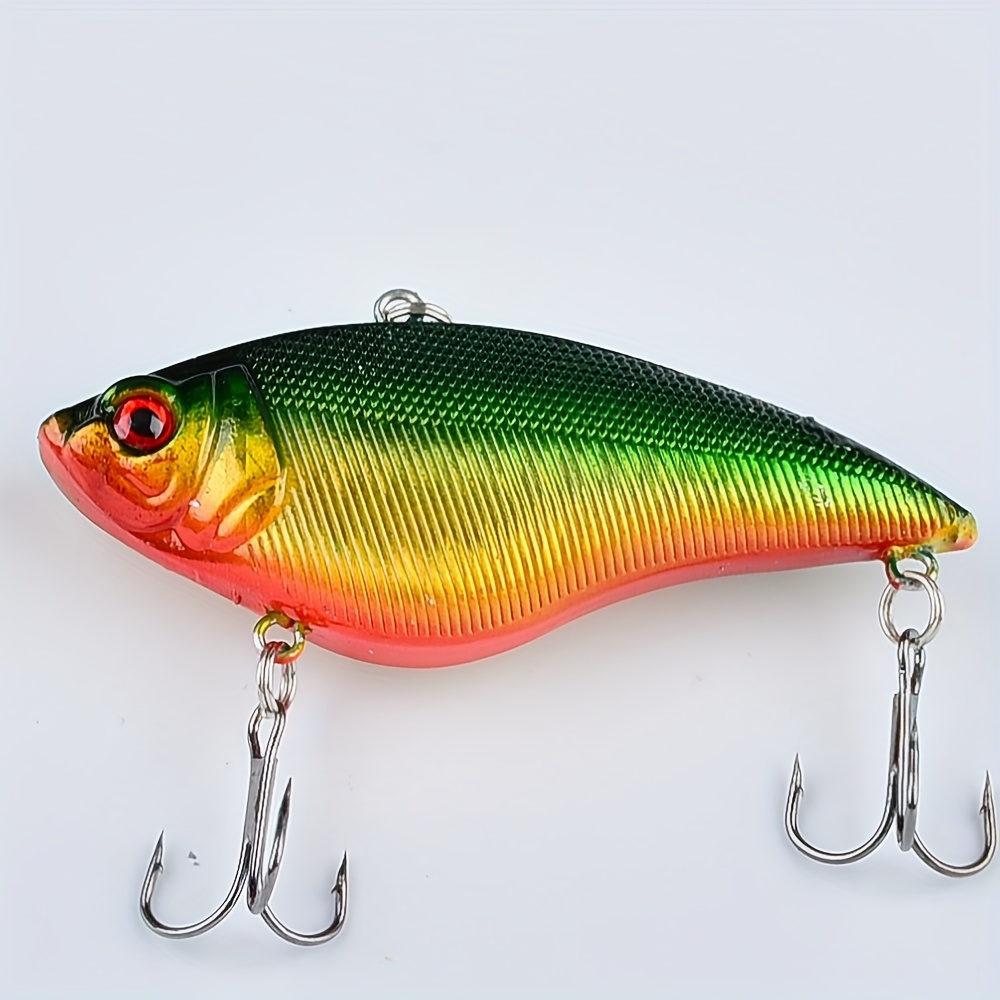 TEMU 1pc Meridith Vibe 71mm 15g Wobbler Fishing Lure, Artificial Bait With Abs Material, Mixed Color Vibration Tackle Accessory, , Fishing Tackle