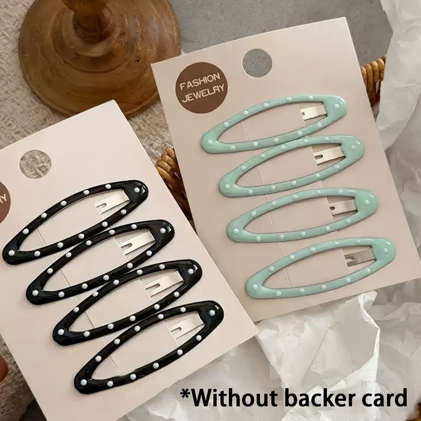 TEMU 8pcs Minimalist Hollow Oval Bb Hair Clips, Macaron Solid Side Barrettes, Hair Pins For Teen, Versatile Elegant Bangs & Broken Hair Accessories