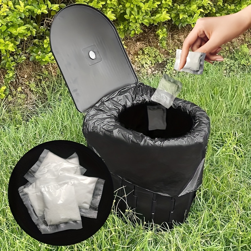 

30pcs Outdoor Portable Toilets Use Water-soluble Film Gel, Outdoor Camping And Hiking Toilet Gel
