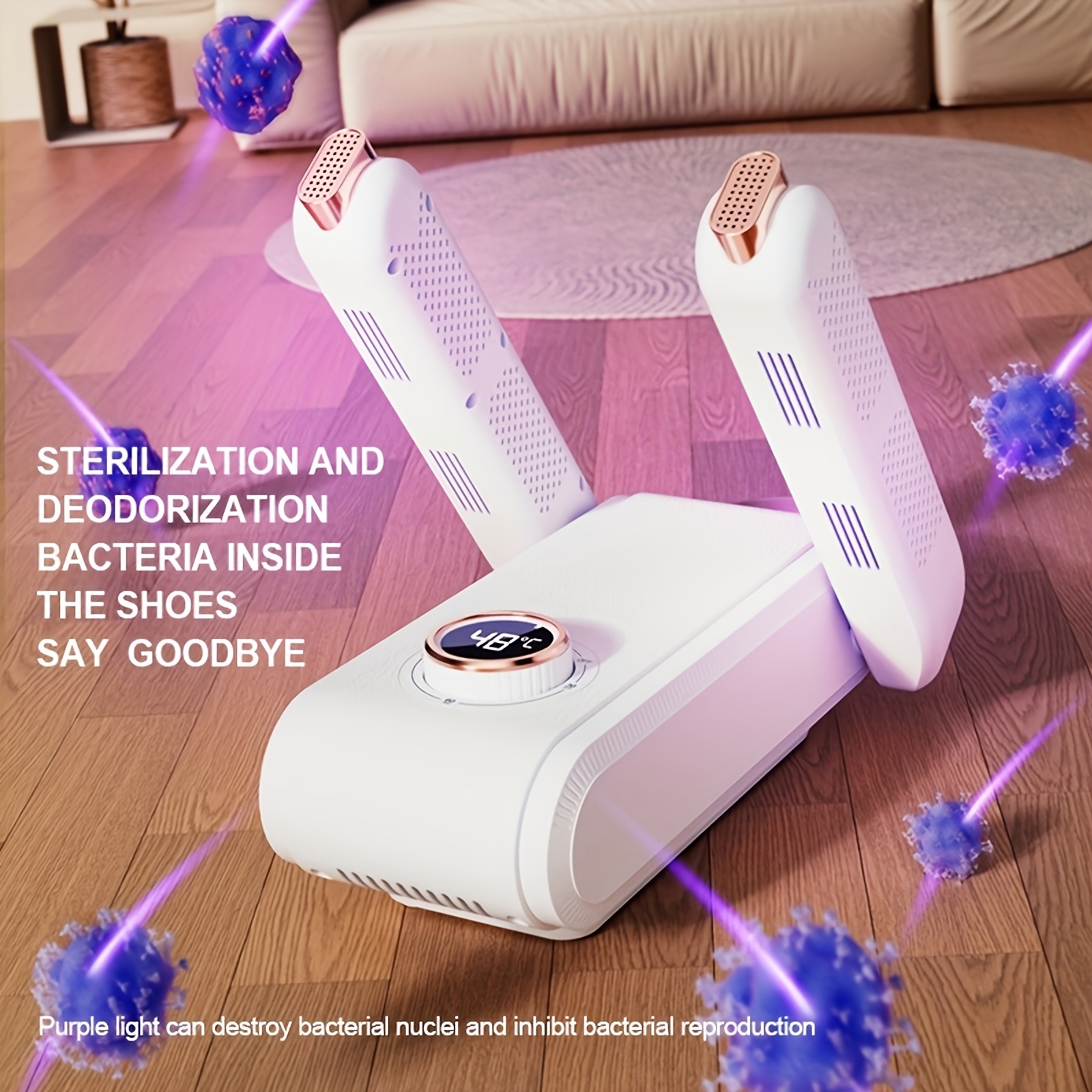 portable foldable shoe dryer with timer quick dry dehumidification technology for home   plug 220 240v details 5