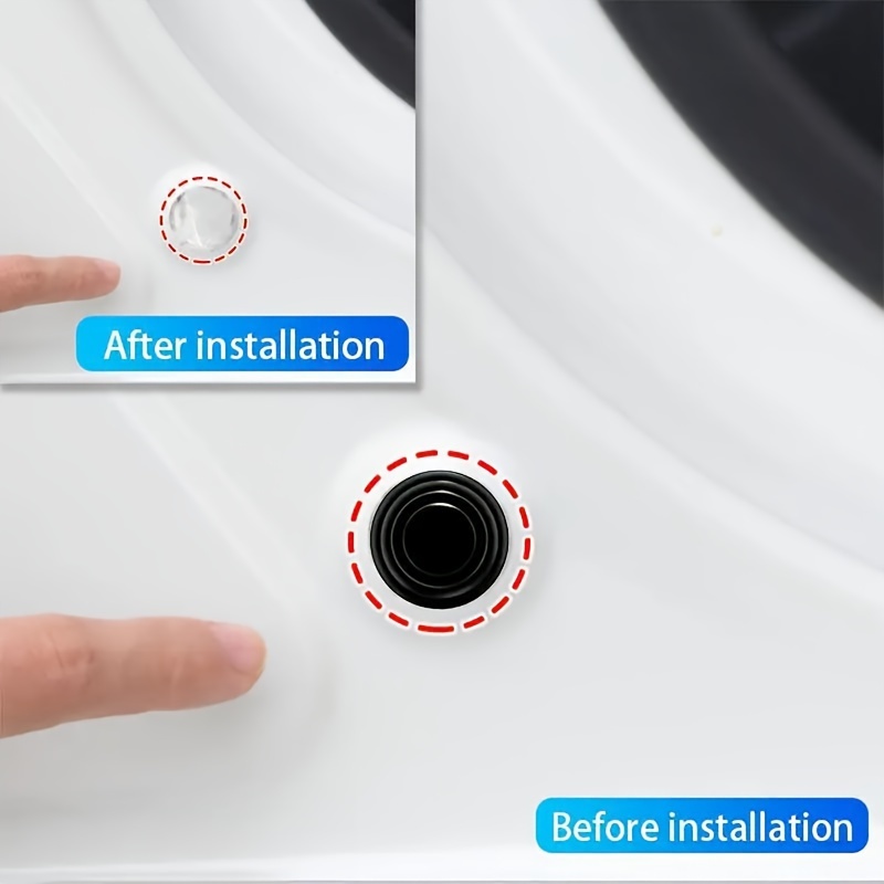 10PCS Silicone Car Door Protector Bumper Guards - Anti-Collision Buffer Pad Stickers, Sound Insulation Shock Absorber Gaskets for Auto Door Protection