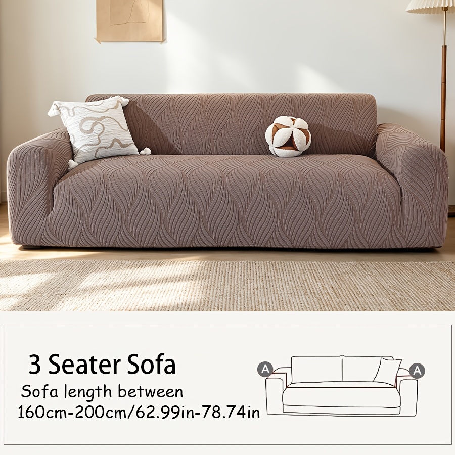 TEMU 1pc, Sofa Cover, Comfortable Fabric, Pet-friendly, , Machine Washable, Home Decor, Elastic Drawstring, Suitable For Various Settings Such As