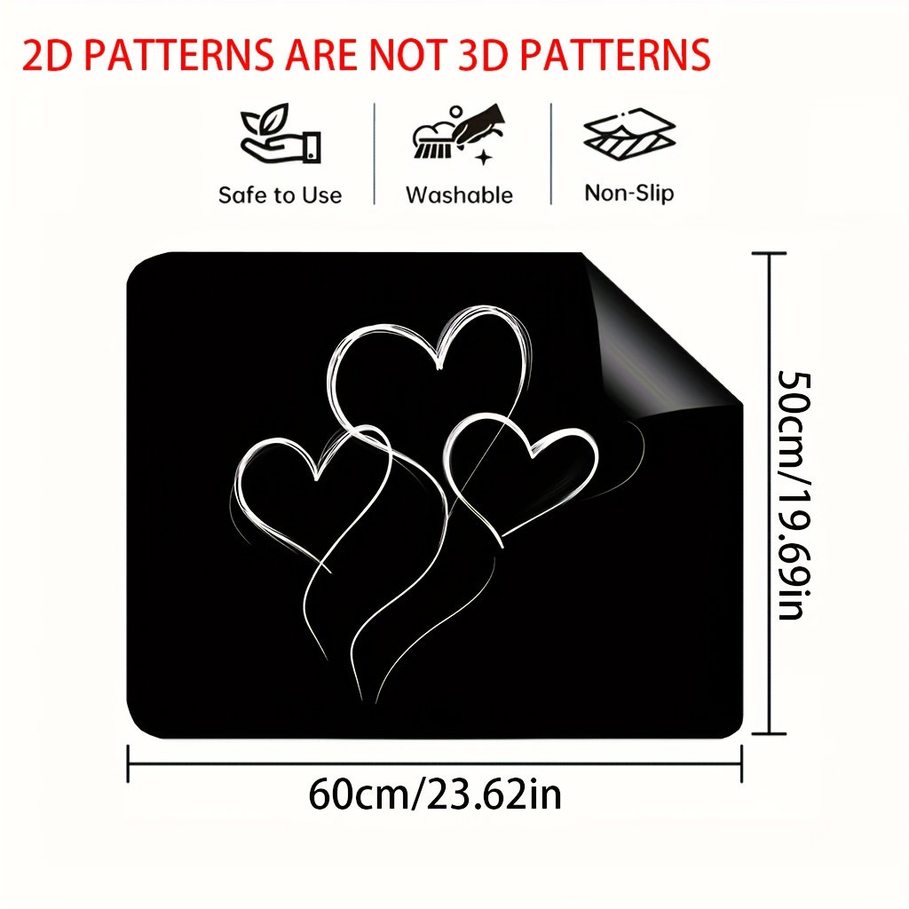 TEMU 1 pz, Copertura per piano cottura stampata in 2D, Design a e , per piani cottura, Tappetino decorativo per cucina, Protezione per piano cottura,