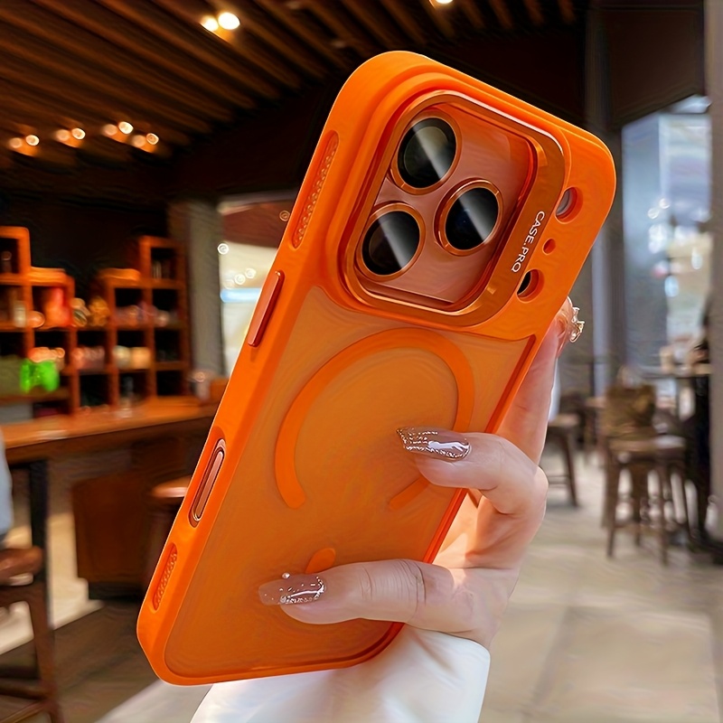 TEMU Phone Case - B65 Deluxe Case With Stainless Steel Lens Ring & Included Camera Film Suitable For Iphone 17 Pro, Fully Compatible With For Iphone