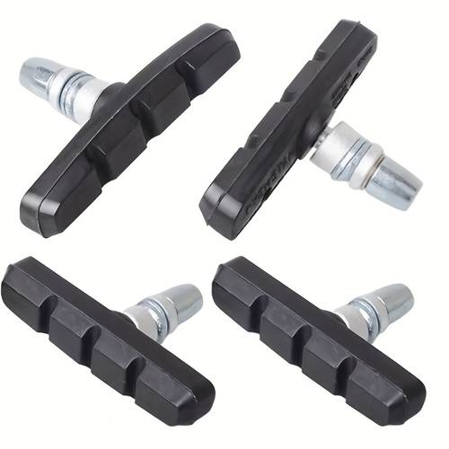 4pcs v brake pads for mountain and road bikes v type brake shoe pads lightweight and silent bicycle brake blocks bike parts and tools