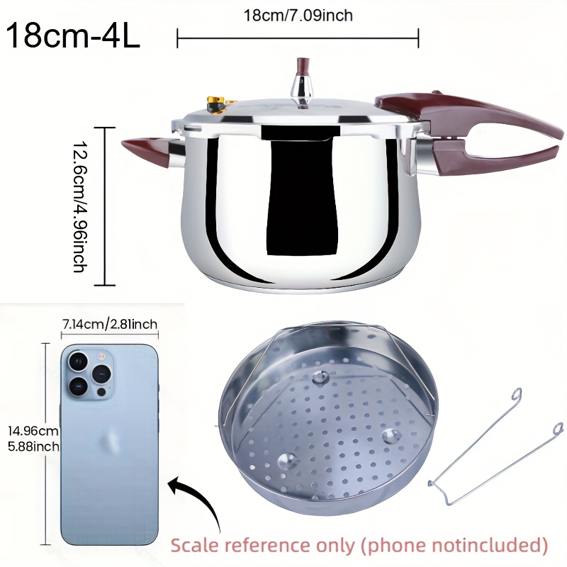 hcx 4l stainless steel pressure cooker lid steamer basket Temu