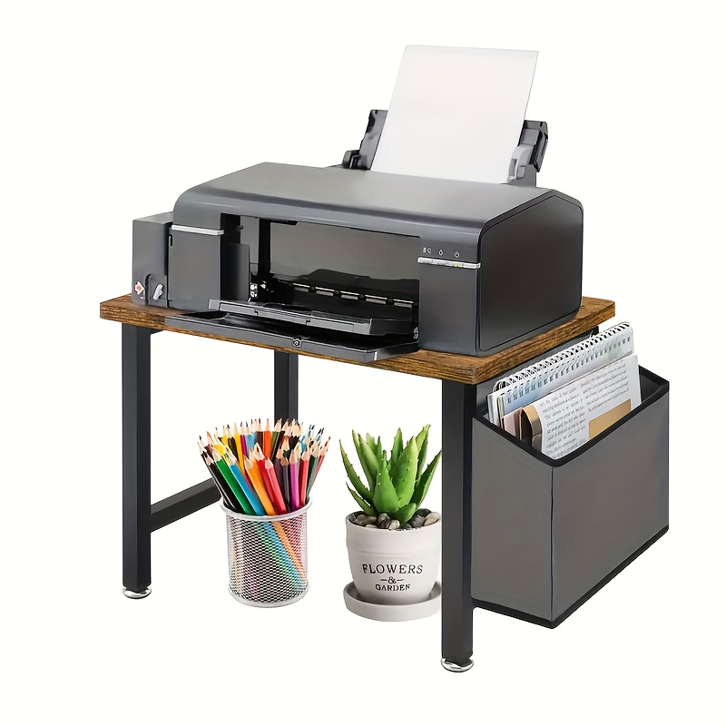 Soporte para impresora, estante para escáner, organizador de escritorio  para oficina y hogar