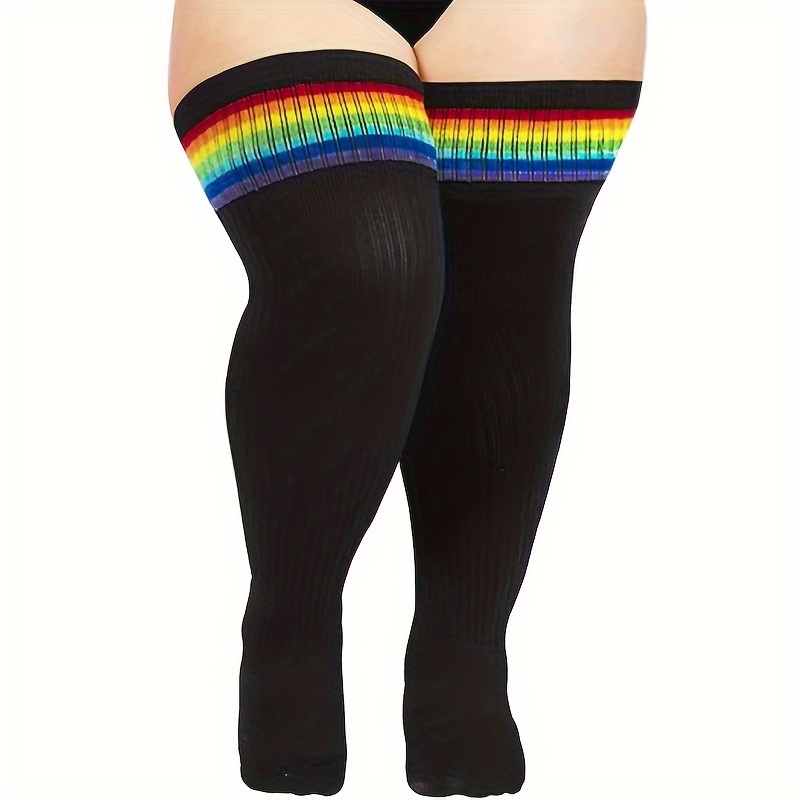 Plus Size Leg Warmers Thigh High Socks for Thick Thighs- Extra