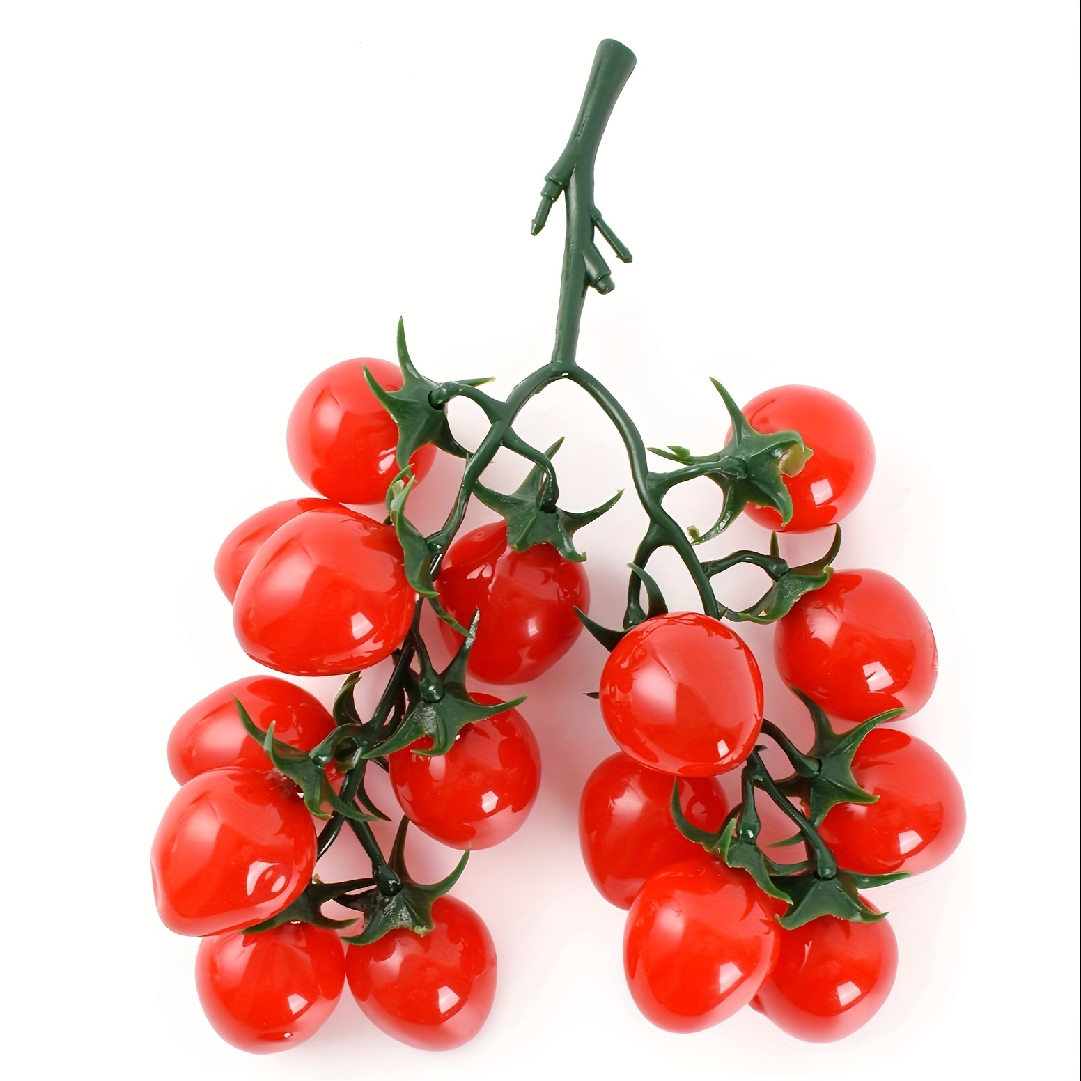 

Realistic Red Cherry Tomato Decor - 1pc Artificial Fruit For Home & Kitchen, Perfect For Thanksgiving & Halloween