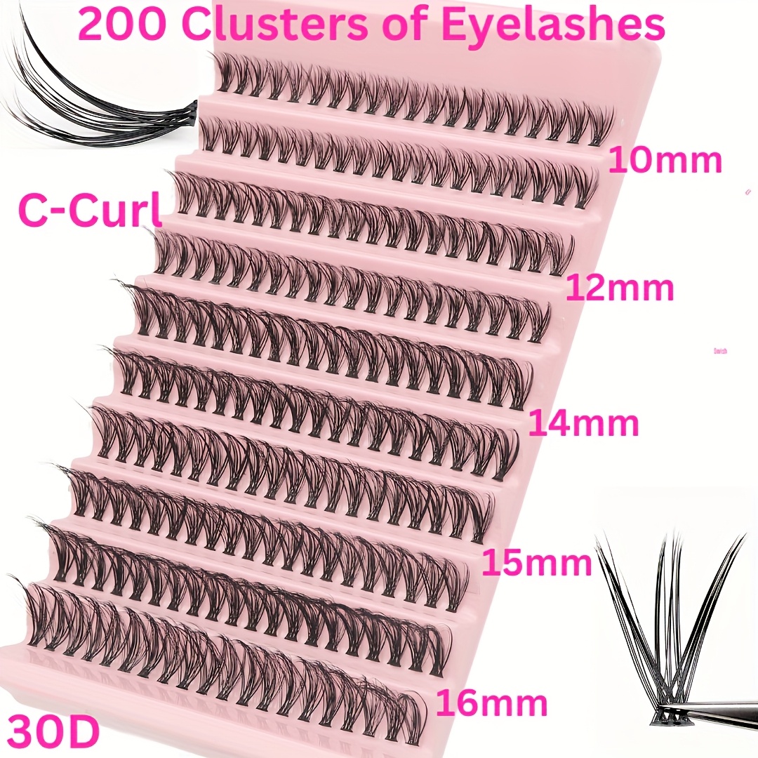 400 720pcs diy eyelash extension set single eyelash   9 18mm mix 30d 40d with eyelash bonding tweezers for beginners exquisite gift set exquisite gifts new year gifts valentines day gifts details 2