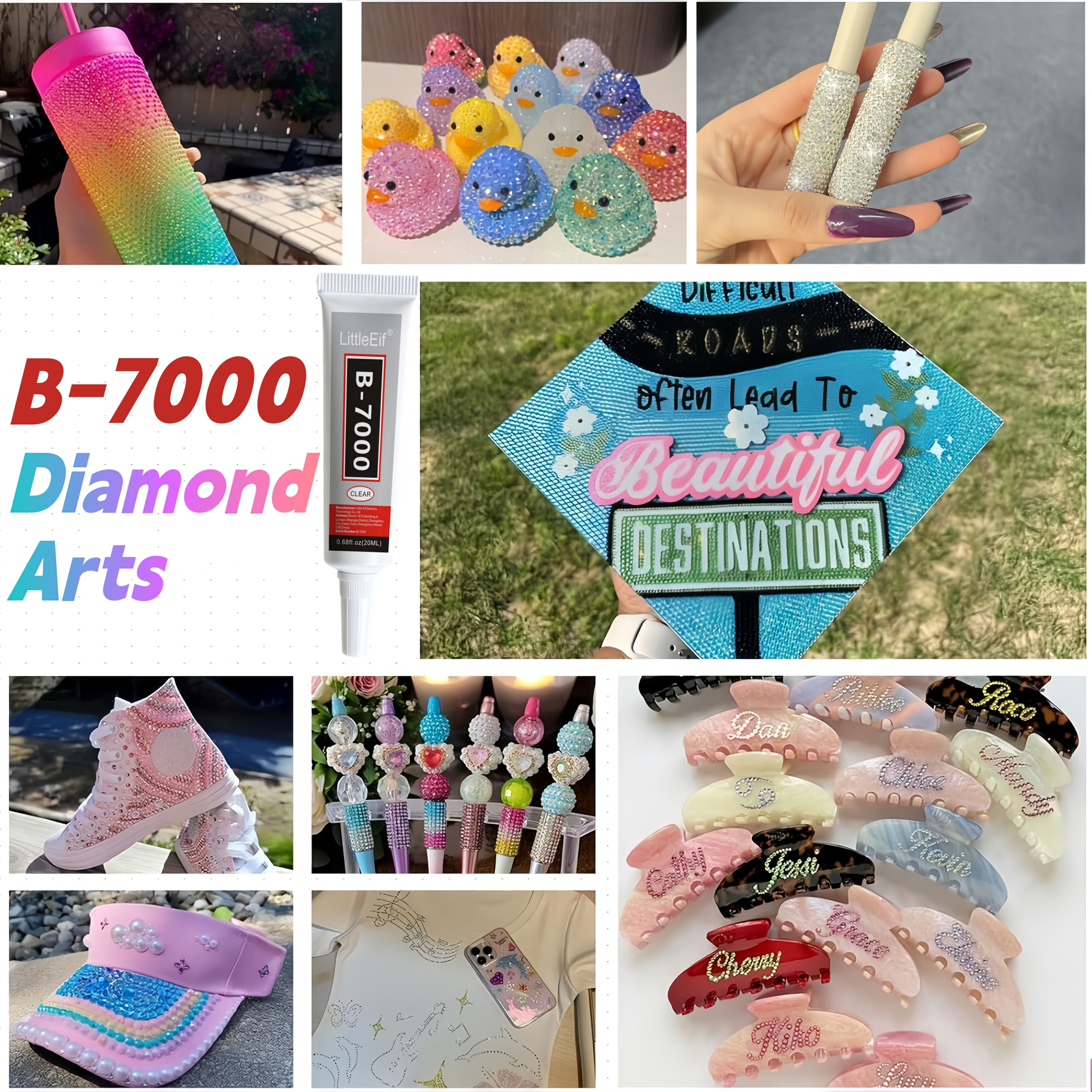 B7000 Strong Rhinestone Glue for Jewelry Making and Crafts