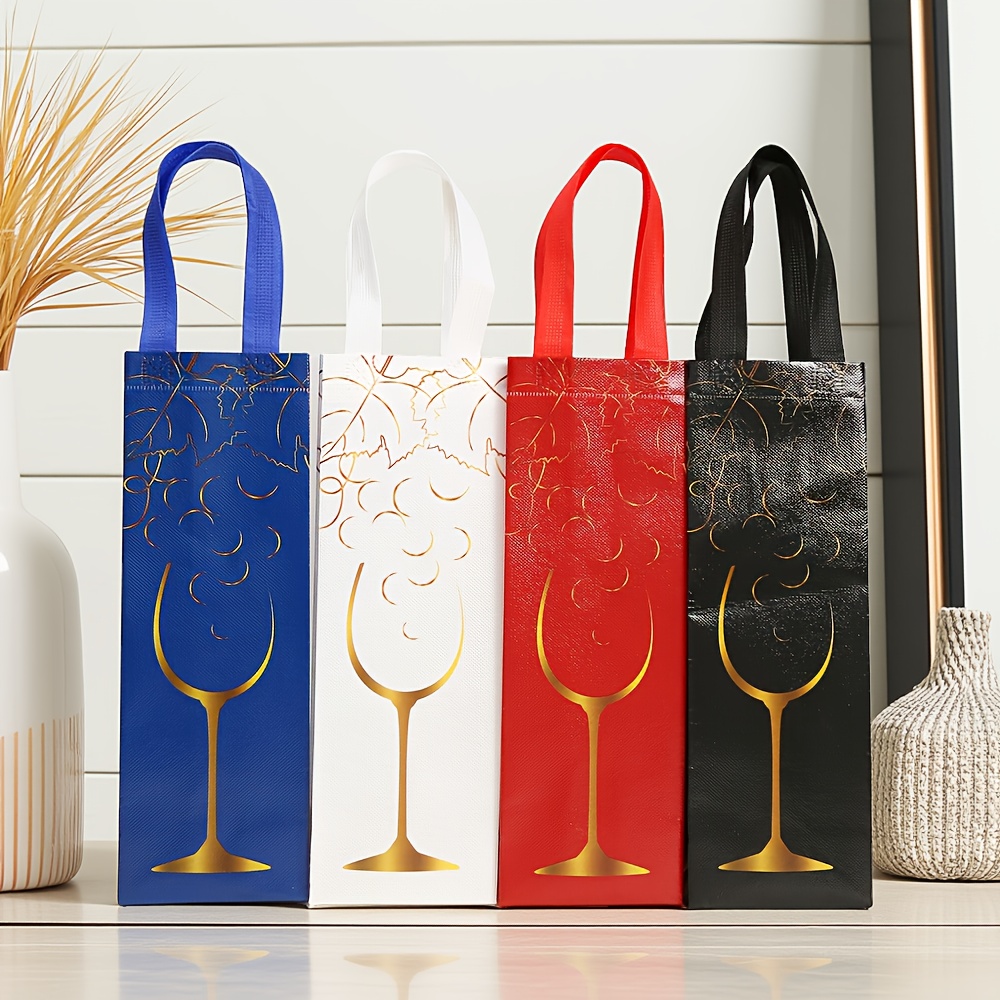 12pcs set fashionable non woven fabric wine bags gift Temu Bahrain