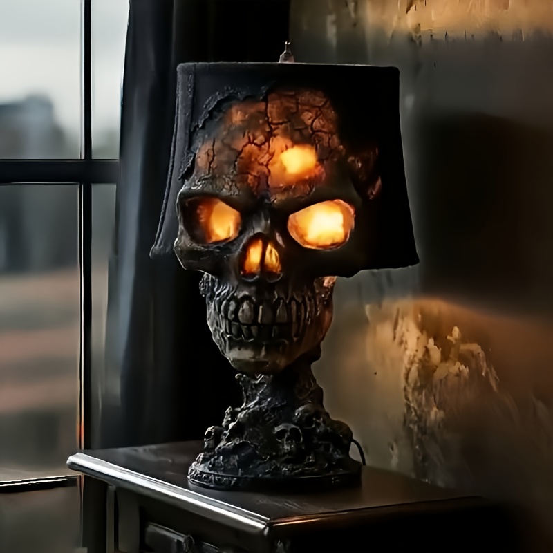 lava   realistic resin statue with usb   for halloween decorations fun night light festive gift for holiday decor