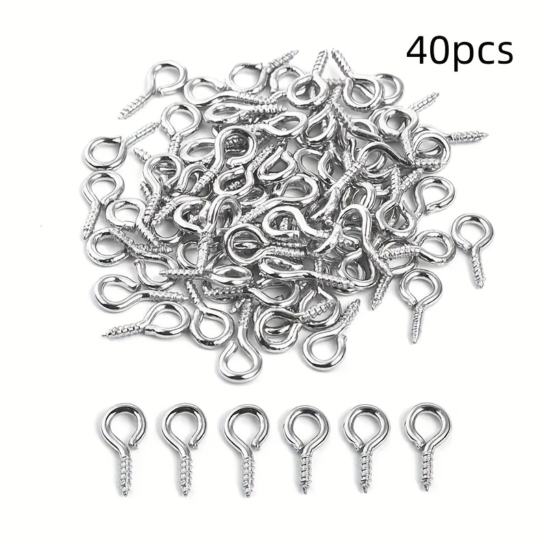 TEMU Stainless Steel Hooks, Stylish Wall-mounted Rings Suitable For , Photos, Clay, And Resin Pendants. Easy-to-install Polished Surface, Heavy-duty