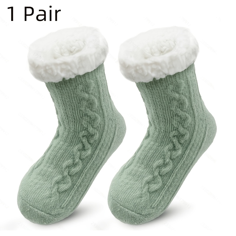 TEMU 1/ Of Autumn/ Socks, Cute Winter Home Socks, Non-slip Slipper Socks, Cabin Socks