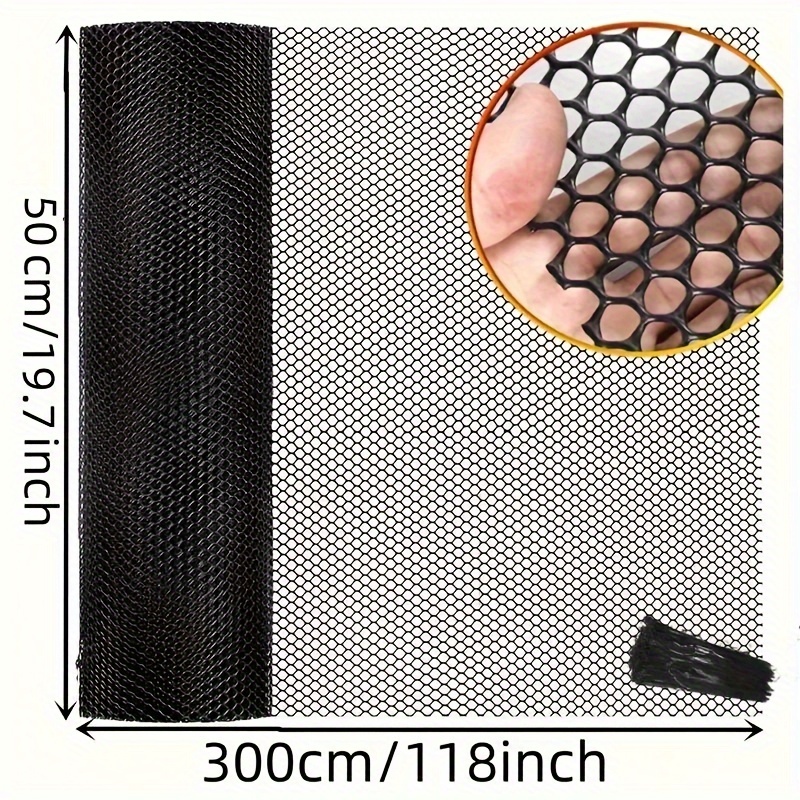 1pc Of Plastic Chicken Wire Mesh, Roll Of Plastic Fencing, Garden Netting, Poultry Net, Garden Fencing Net, Chicken Enclosure, Hexagonal Fencing For Gardening, Floral Netting, And Poultry Fence