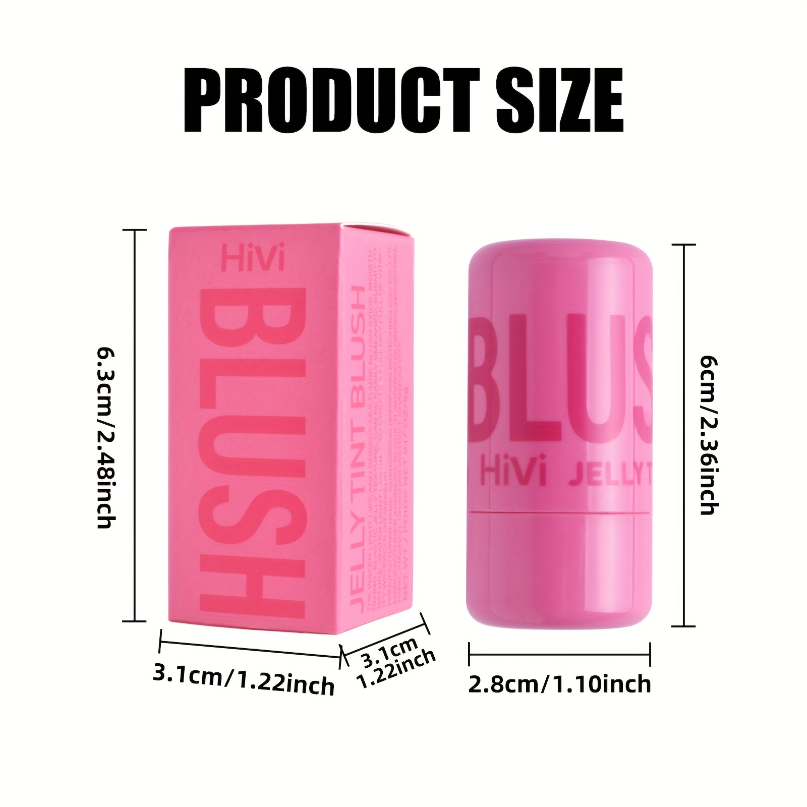 waterproof jelly blush stick dual use lip cheek color easy contouring even skin tone brightening lightweight suitable for all skin tones 5g details 4