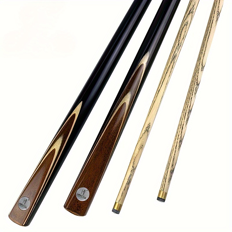 Universal English Snooker Cue, 10Mm Small Tip Cue, Cue for Billiard Clubs. Made of Ash Wood, a Two-Section Cue with Excellent Feel, Brass Joint And Brass Hoop