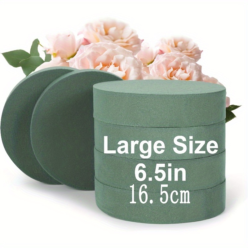 Paquete de 20 unidades de espuma floral de 6.5 pulgadas con cuenco, kit de  arreglos florales de gran tamaño, bloques de espuma florales redondos