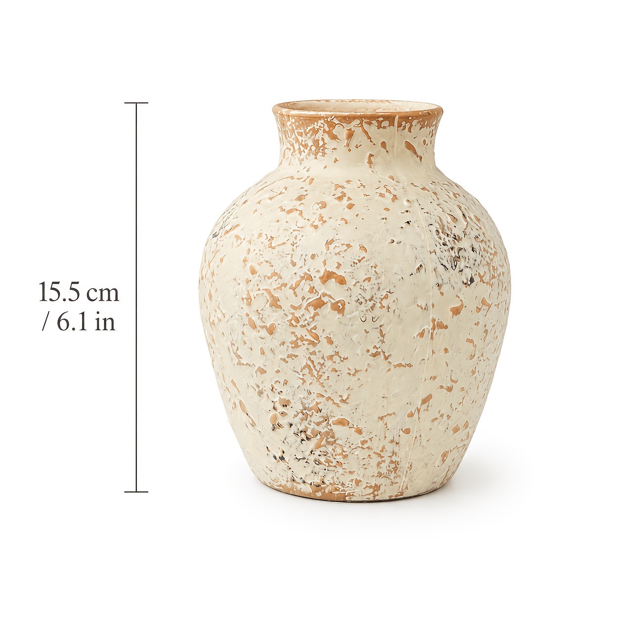 TEMU 1 Cilíndrico Bohemio - Decoración Rústica Vintage para Interiores/Exteriores, de Mesa Duradero para Sala, Comedor o Patio, sin Necesidad de