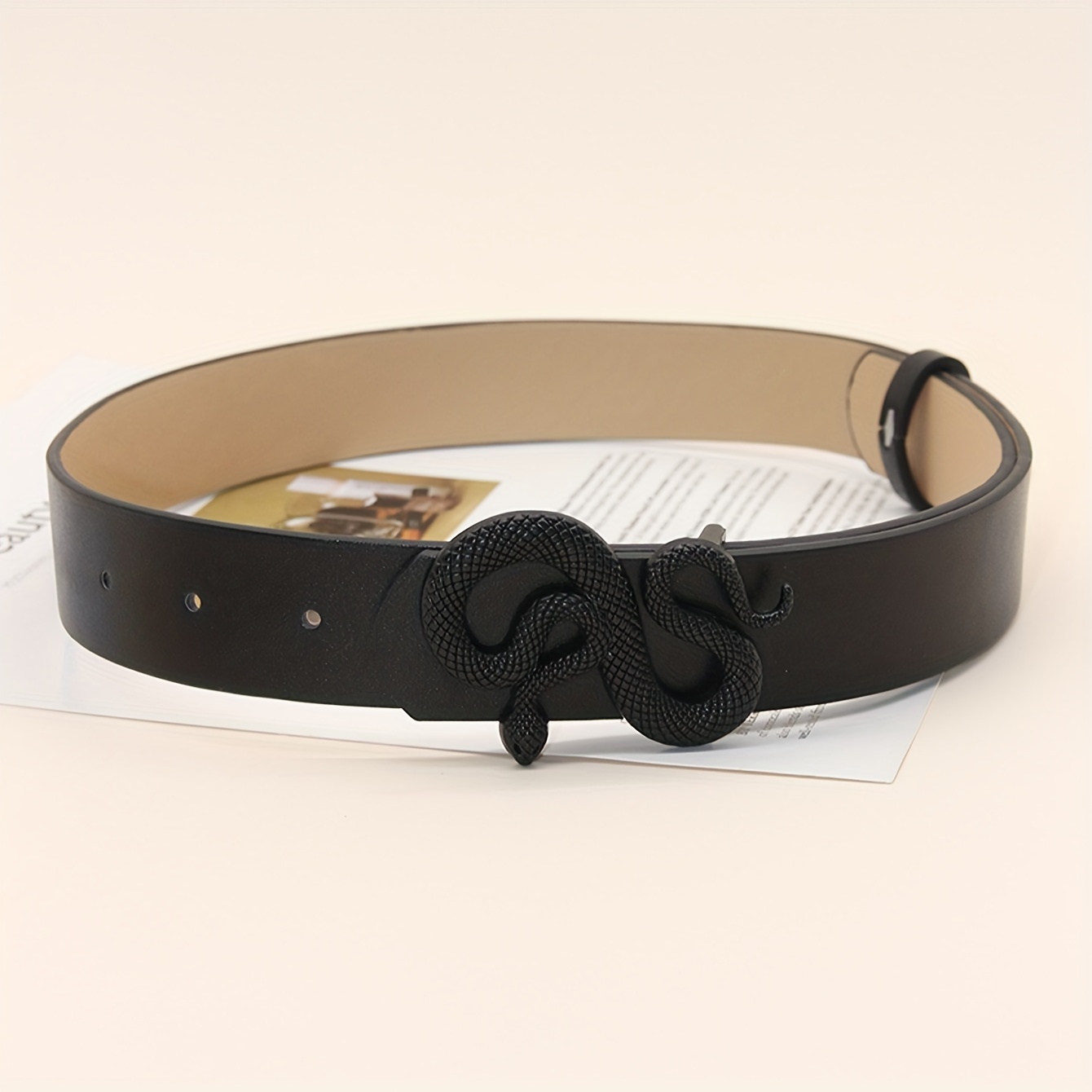 Boho Hollow Buckle Belt Vintage Rivet Studded Pu Waistband - Temu