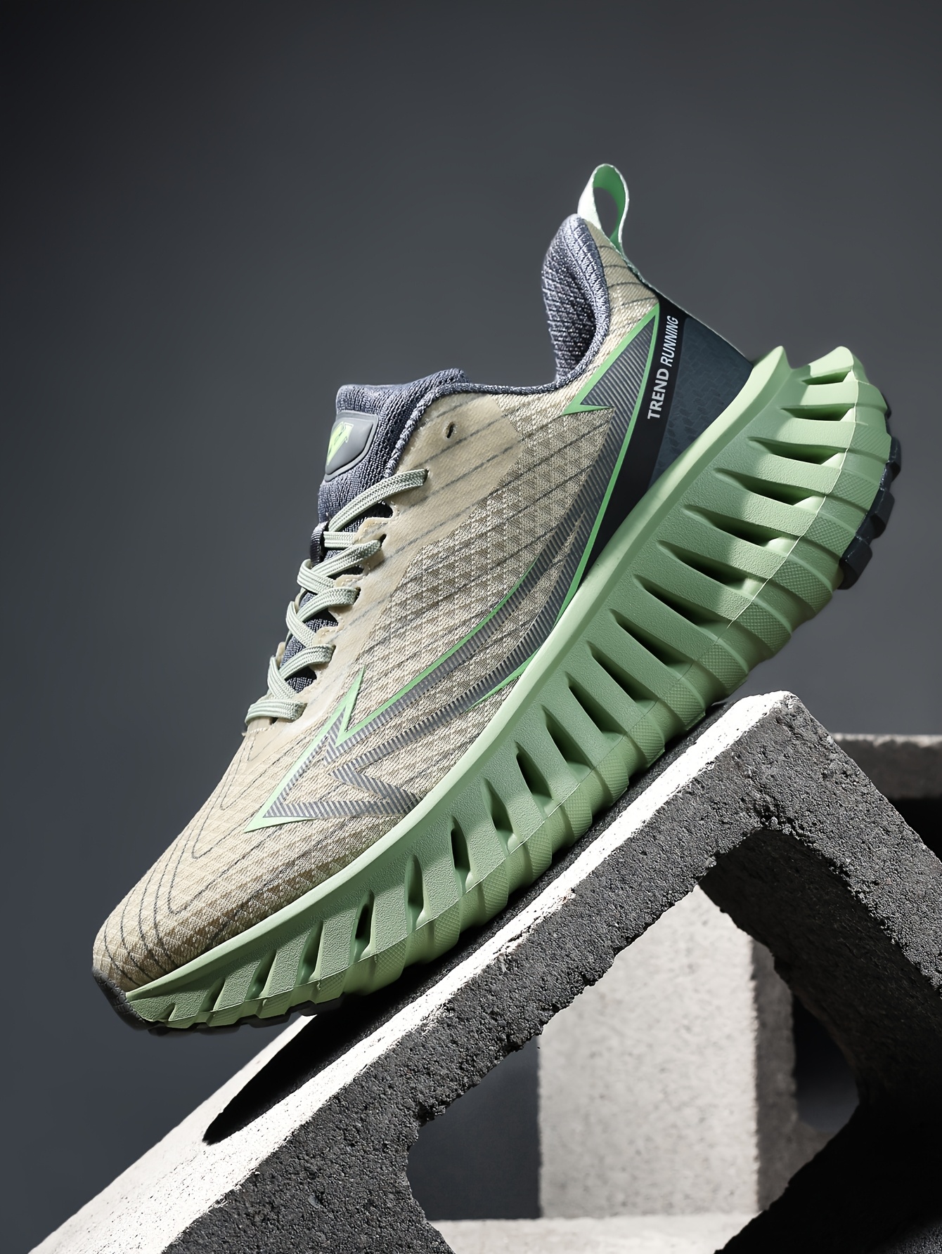 [sneakers] Men'S Outdoor Trail Running Shoes | Breathable, Lightweight, Shock-Absorbing, Low-Top Fabric with MD and TPR Sole | Casual, Sports Style, All-Season Use
