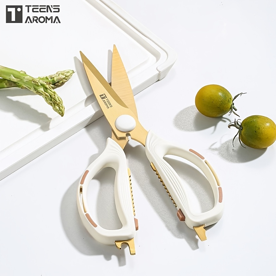 

Powerful Scissors - Rubber Handle, , Sharp, Kitchen Scissors, Weaving Craft Scissors, Suitable For Daily Use In Kitchen, Restaurant And Office, Holiday Gift And Ladies