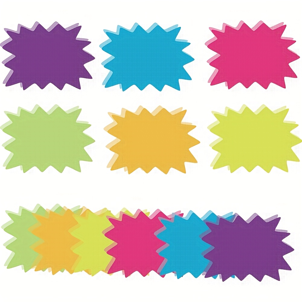 12pcs Fluorescent 6- Sticky Notes Record Book High Level Creative 3d