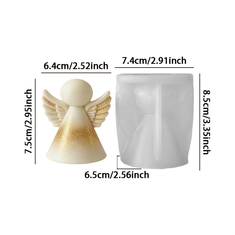 Image of Candle Mold - 3d Faceless Silicone Mold, Aromatherapy Candle Plaster Handmade Mold, High Toughness, Easy Demolding, Birthday Gift Home Decor, Holiday Souvenir Wedding Favors Making